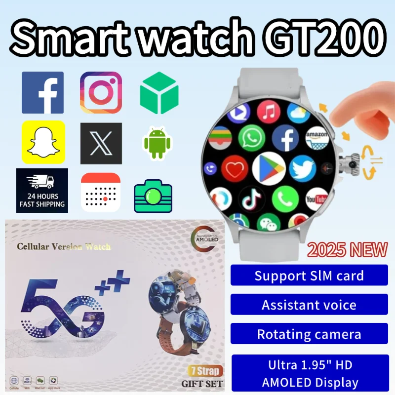 Smartwatch Watches Price - New GT200 5G SmartWatch with SIM