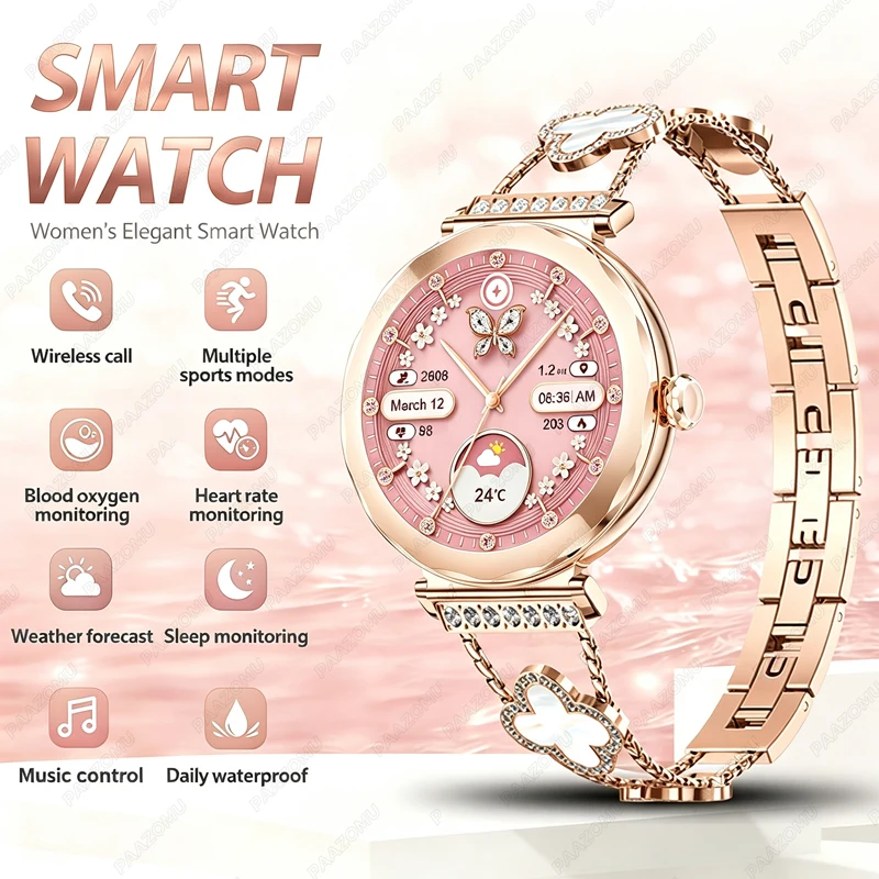 Watches Ladies Smartwatch - Rose Gold Ladies Smartwatch 2026 Bluetooth