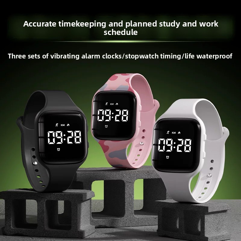 Kids LED Digital Silent Vibrat - Smartwatch Watches For Kids review and price