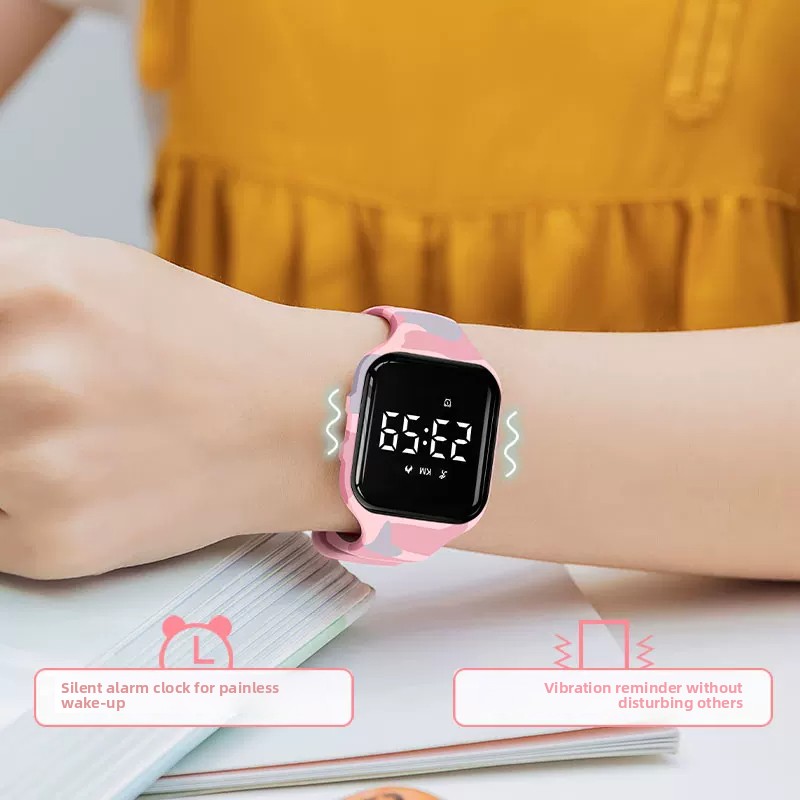 Kids LED Digital Silent Vibrat - Smartwatch Watches For Kids review and price