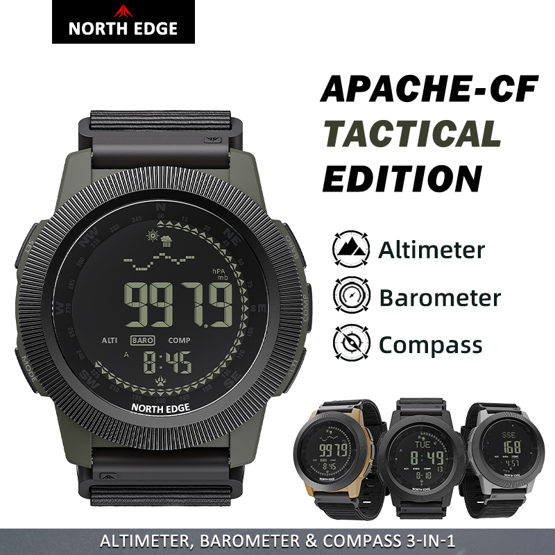 NORTH EDGE APACHE-CF Men Digit - Altimeter Compass Watch review and price