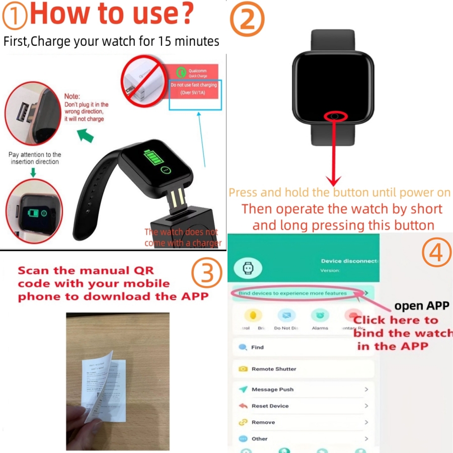 Men Smart Watches Color Screen - Smartwatch Watches For Girls review and price