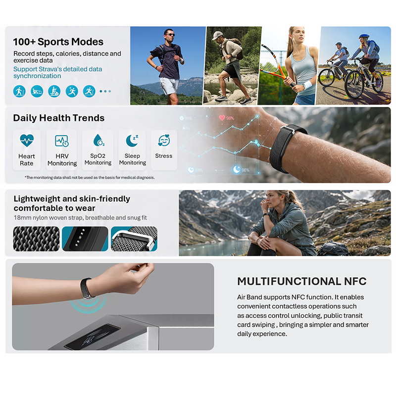VALDUS Air Band Smart Bracelet - Smartwatch Watches Price review and price