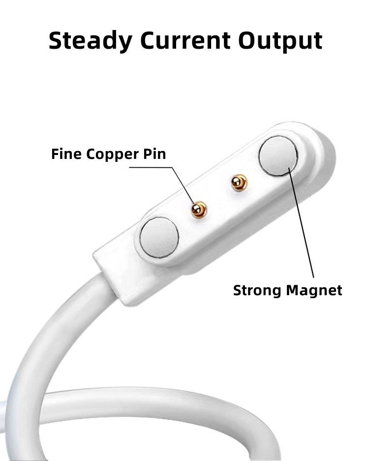 White Magnetic Charging Cable  - Smartwatch Watches For Kids review and price