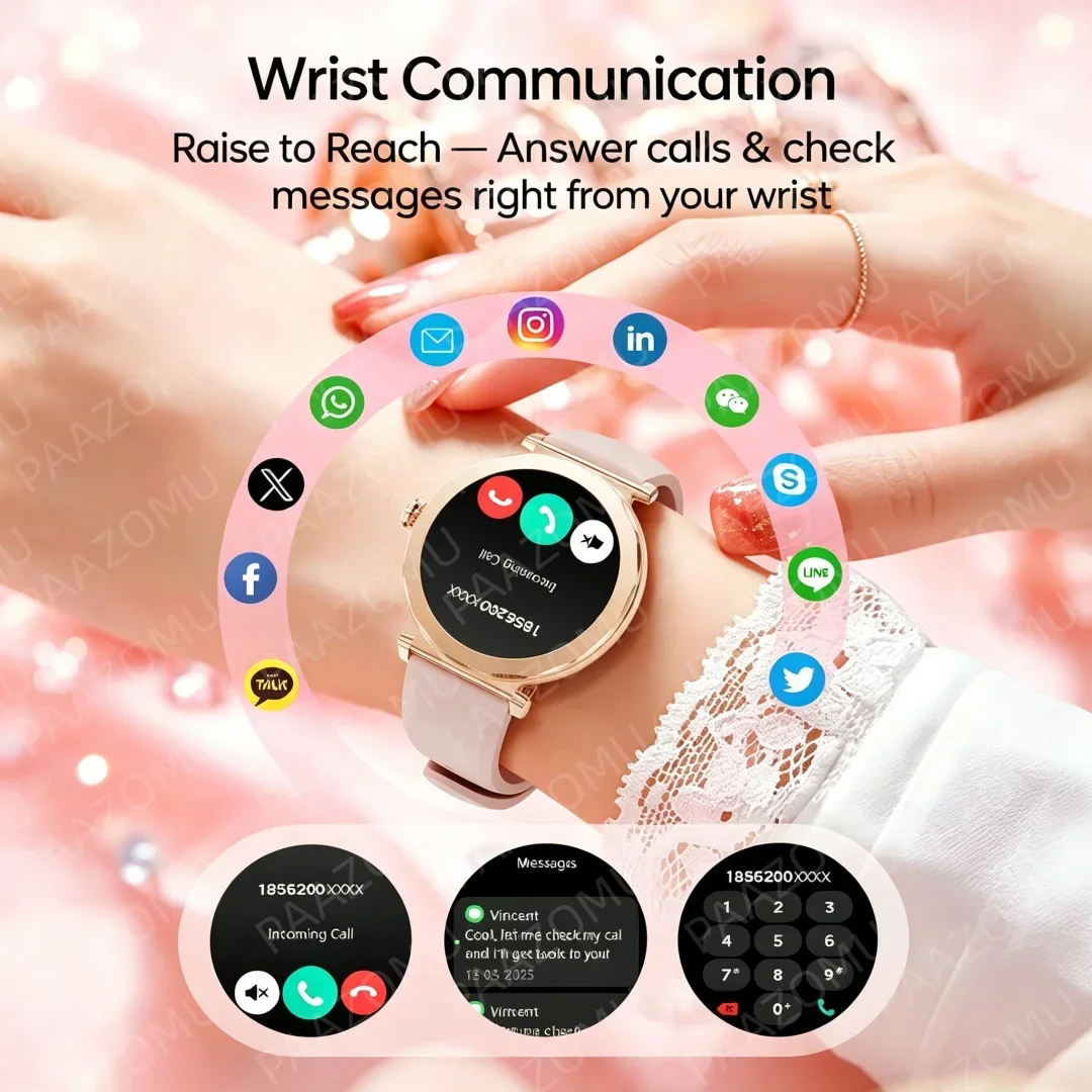 Rose Gold Ladies Smartwatch 20 - Watches Ladies Smartwatch review and price